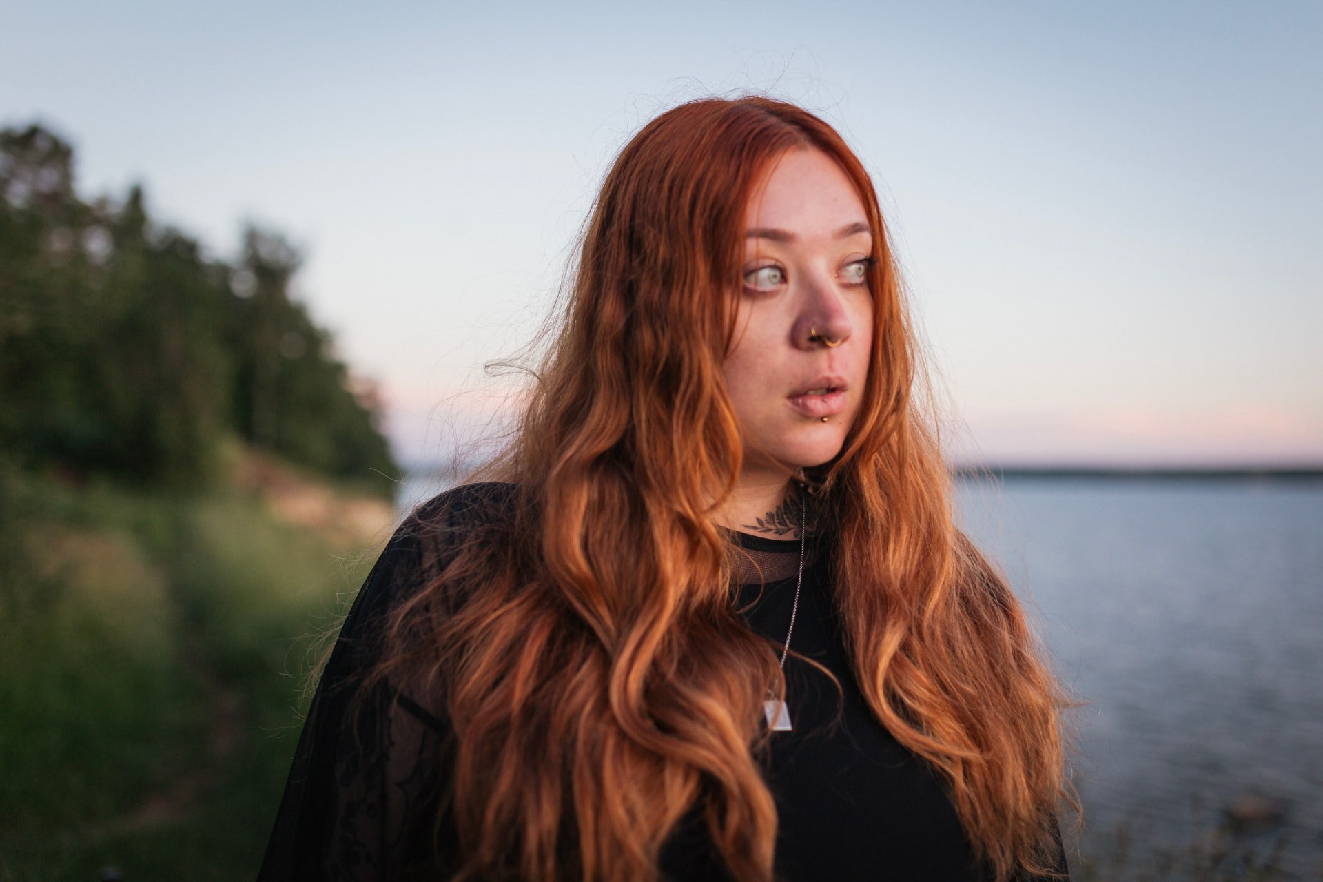 järv, õhtu, pilk